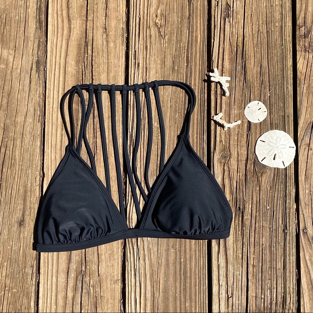 Black Triangle Bikini Top